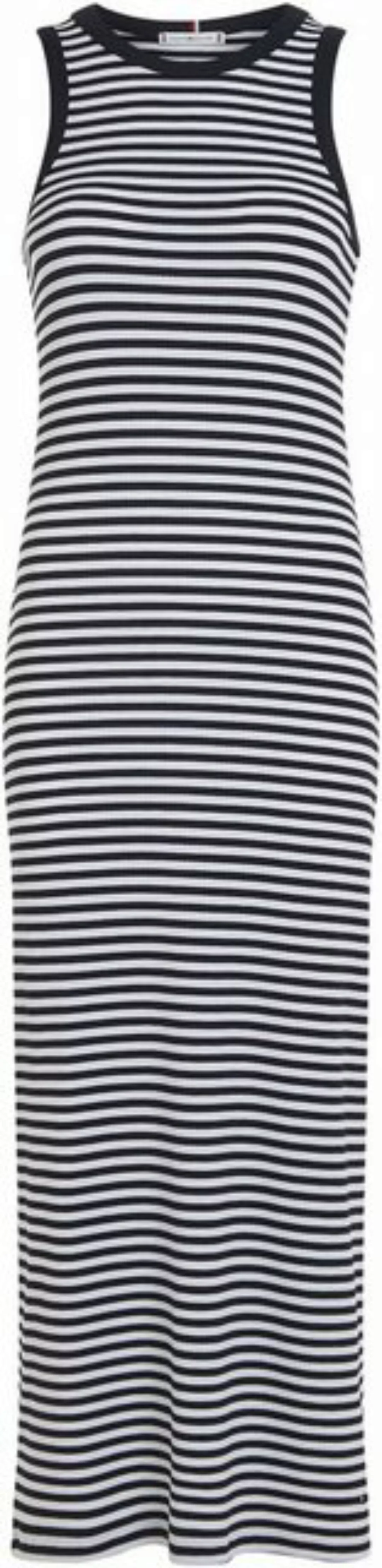 Tommy Hilfiger Midikleid SLIM 5X2 STR RIB MIDI DRESS NS in gestreigter Opti günstig online kaufen