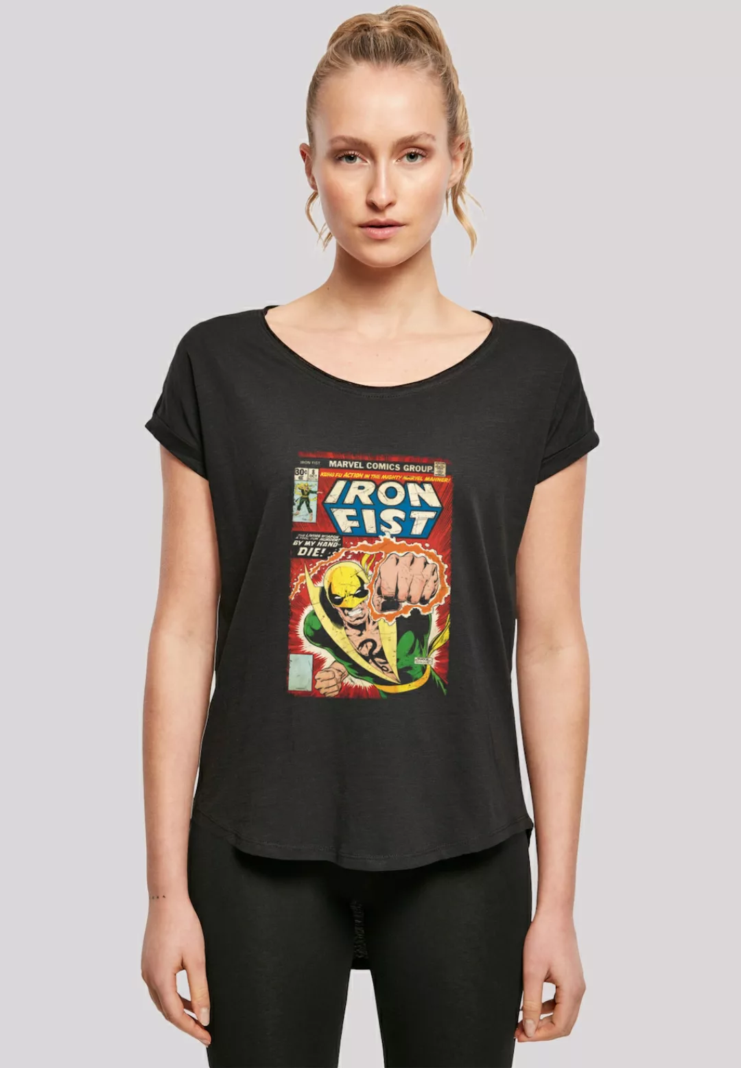 F4NT4STIC T-Shirt "Marvel Iron Fist Cover", Damen,Premium Merch,Lang,Longsh günstig online kaufen