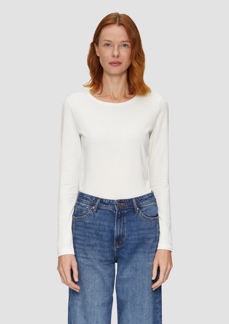 s.Oliver Langarmshirt - Basic Longsleeve Damen - Slim Fit Longsleeve - Lang günstig online kaufen