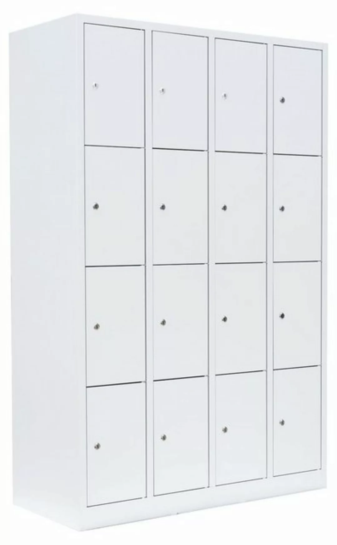 Steelboxx Fächerschrank Lüllmann® Schließfachschrank, 4 Abteile, 16 Fächern günstig online kaufen