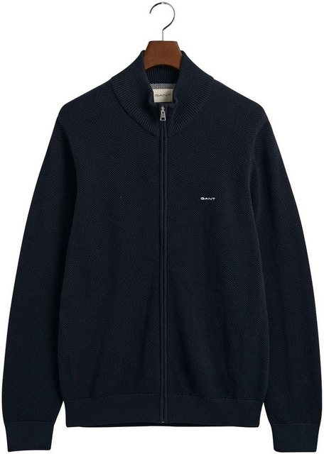 Gant Strickjacke COTTON PIQUE ZIP CARDIGAN günstig online kaufen