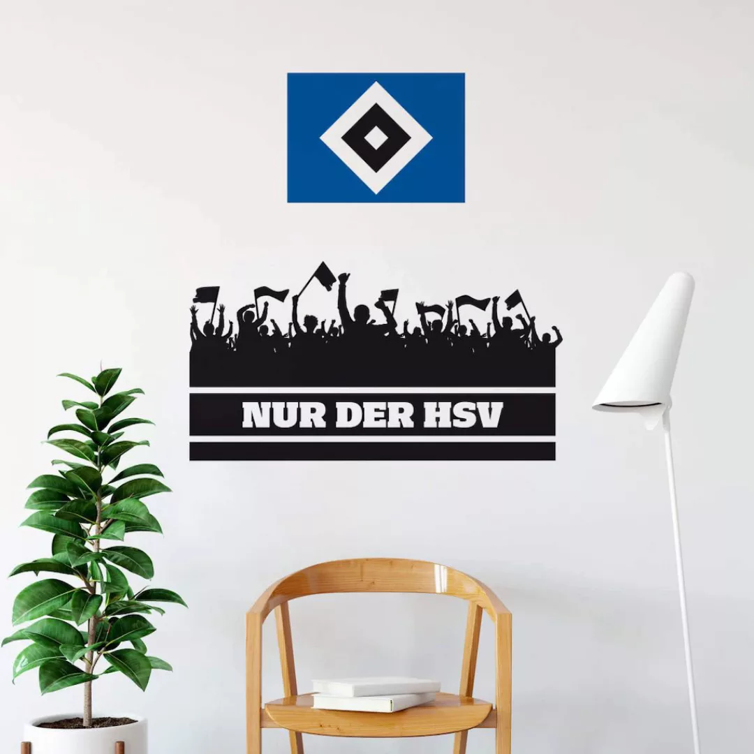 Wall-Art Wandtattoo »Nur der HSV Fans und Logo«, (1 St.) günstig online kaufen