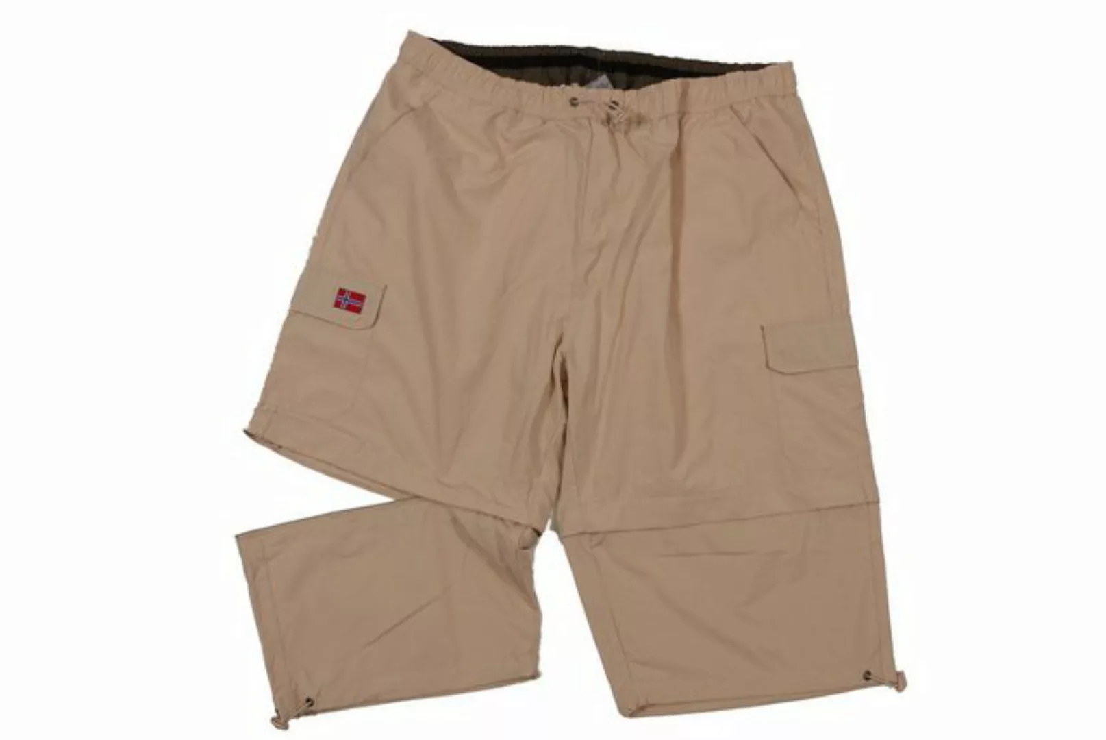 ABRAXAS Shorts Zipp-Off-Bermuda in sand günstig online kaufen