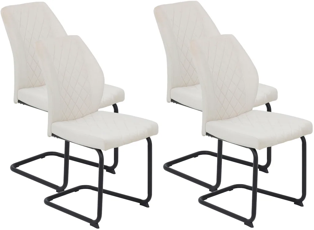 HELA Freischwinger "OSLO", (Set), 4 St., Microfaser-Samtvelours, Freischwin günstig online kaufen
