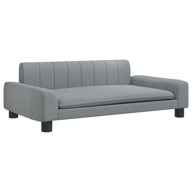 vidaXL Kindersofa Kindersofa Hellgrau 90x53x30 cm Stoff Kindercouch Kinderm günstig online kaufen