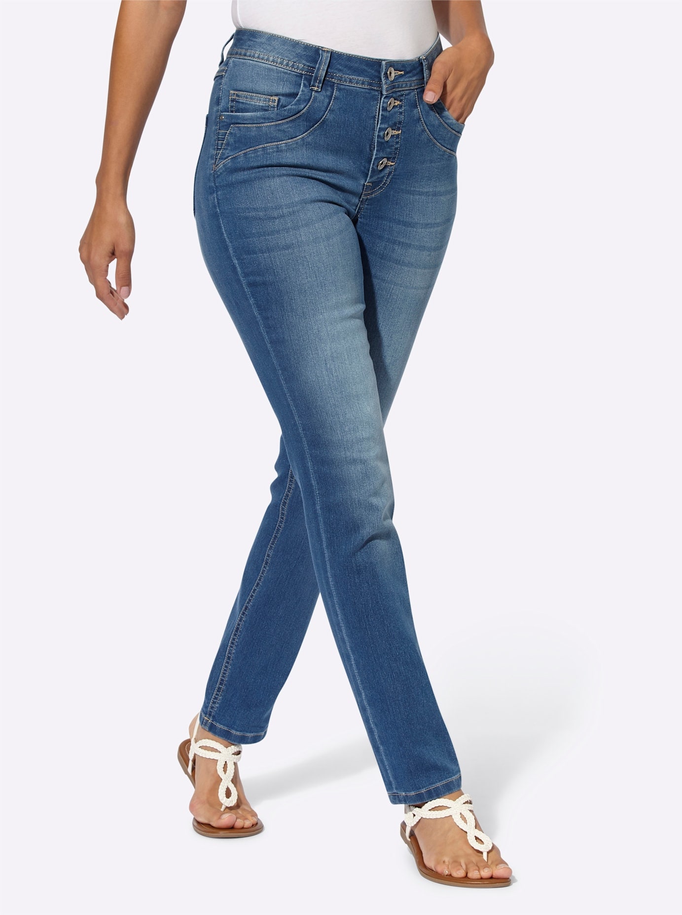 Casual Looks 5-Pocket-Jeans, (1 tlg.) günstig online kaufen