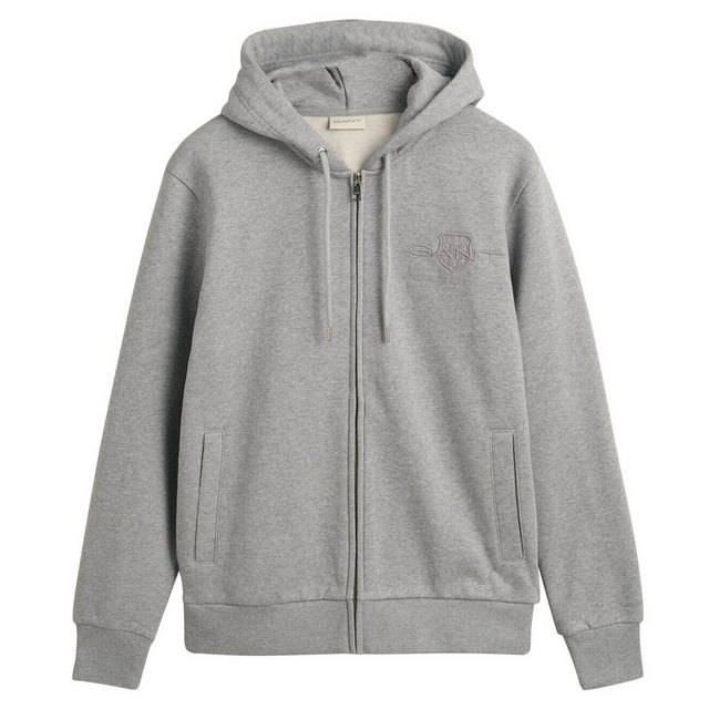 Gant Sweatshirt Herren Sweatjacke mit Kapuze - REGULAR TONAL günstig online kaufen