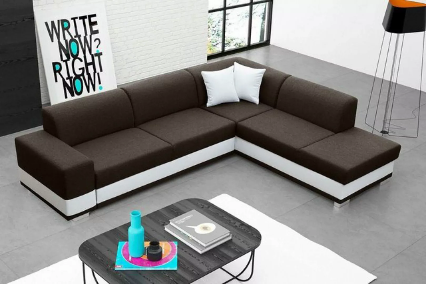 JVmoebel Ecksofa, Sofa Schlafsofa Designer Sofa mit Bettfunktion + Bettkast günstig online kaufen