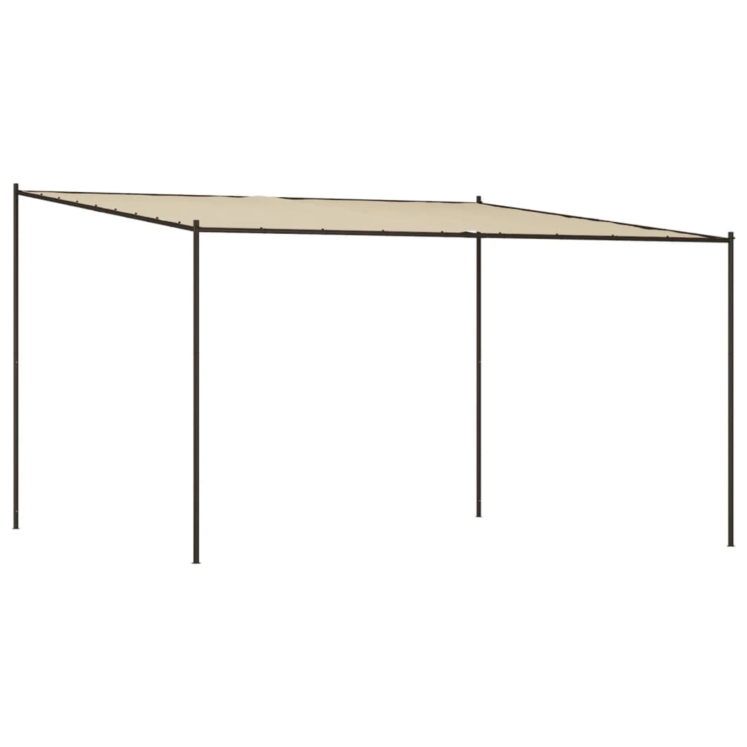 Vidaxl Pavillon Beige 4x4 M 180 G/m² Stoff Und Stahl günstig online kaufen