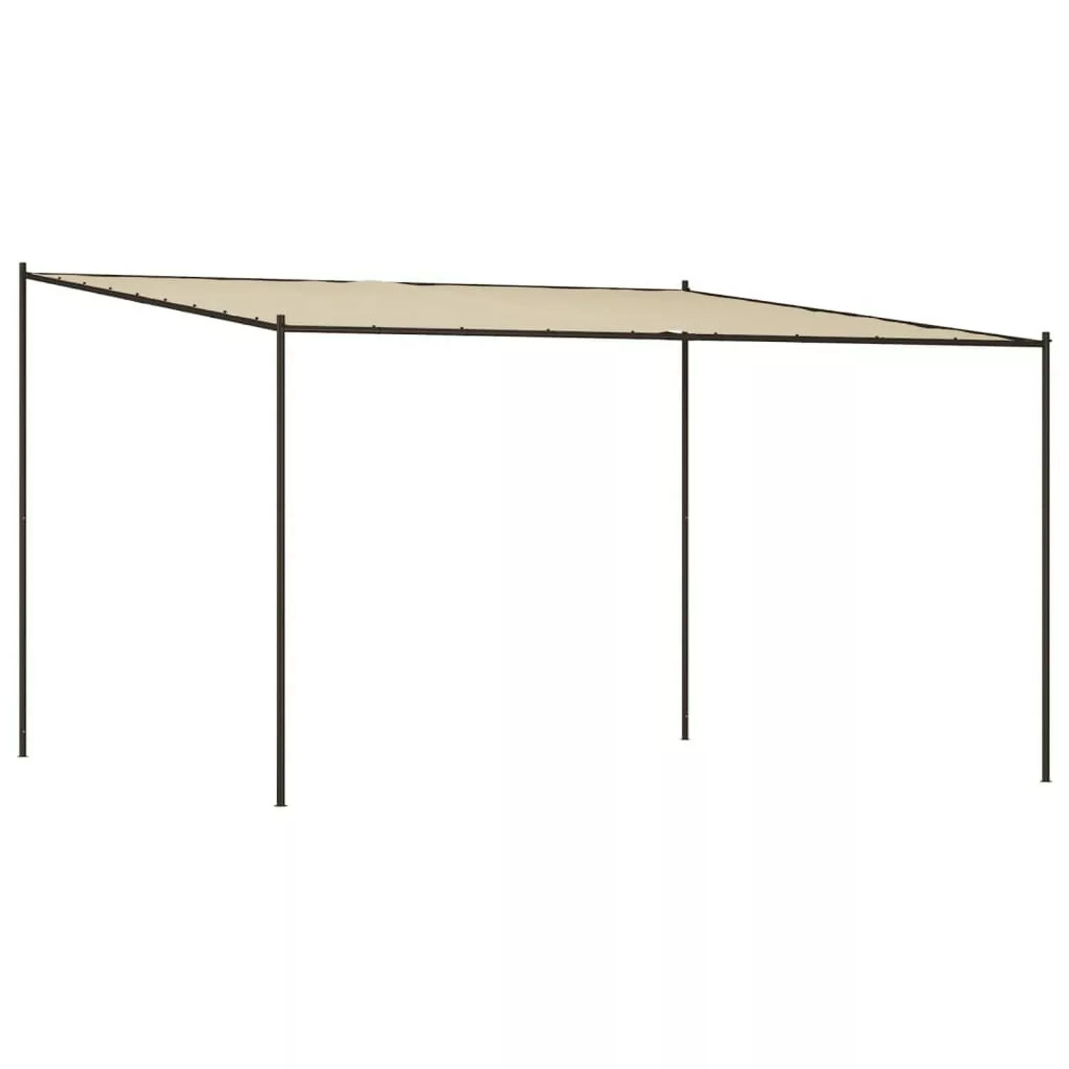 vidaXL Pavillon Beige 4x4 m 180 g/m2 Stoff und Stahl günstig online kaufen