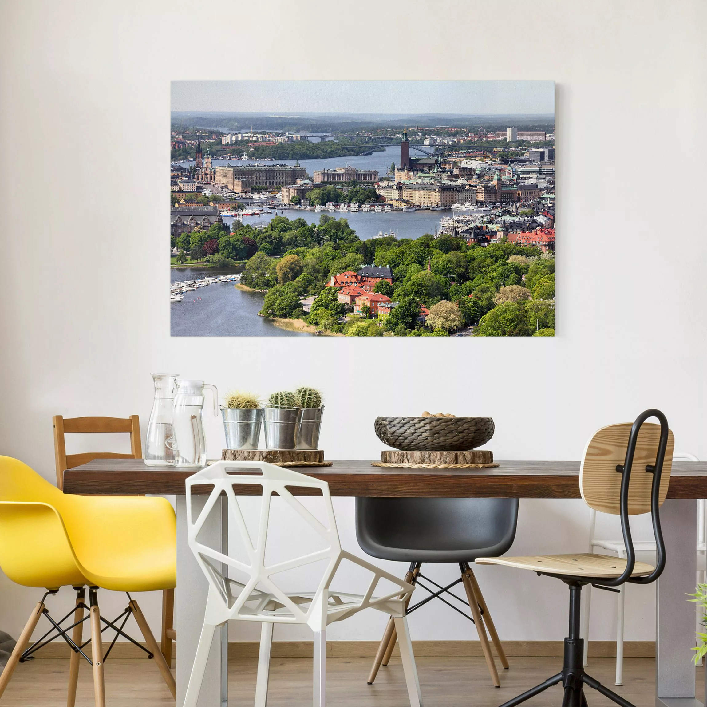 Leinwandbild Architektur & Skyline - Querformat Stockholm City günstig online kaufen