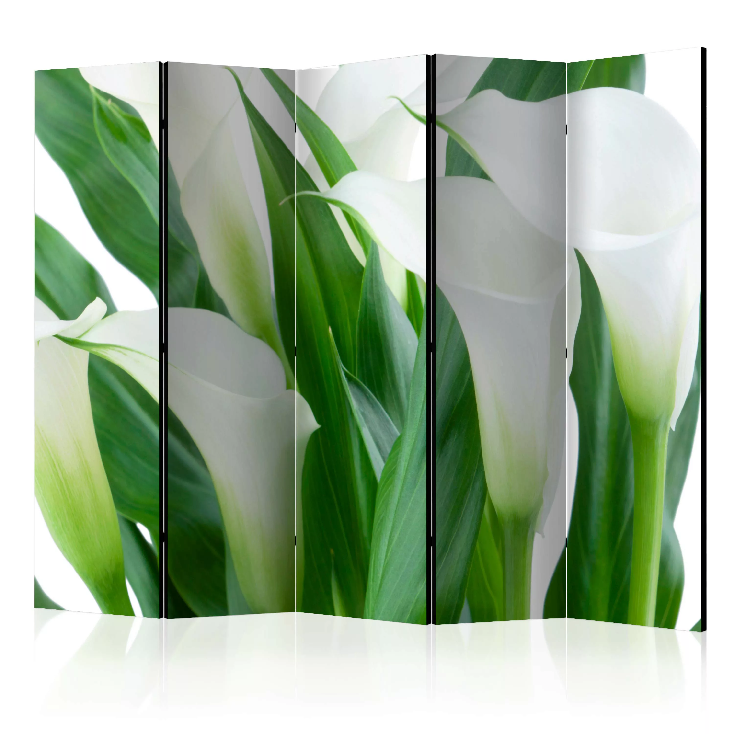 5-teiliges Paravent - Bunch Of Flowers - Callas Ii [room Dividers] günstig online kaufen