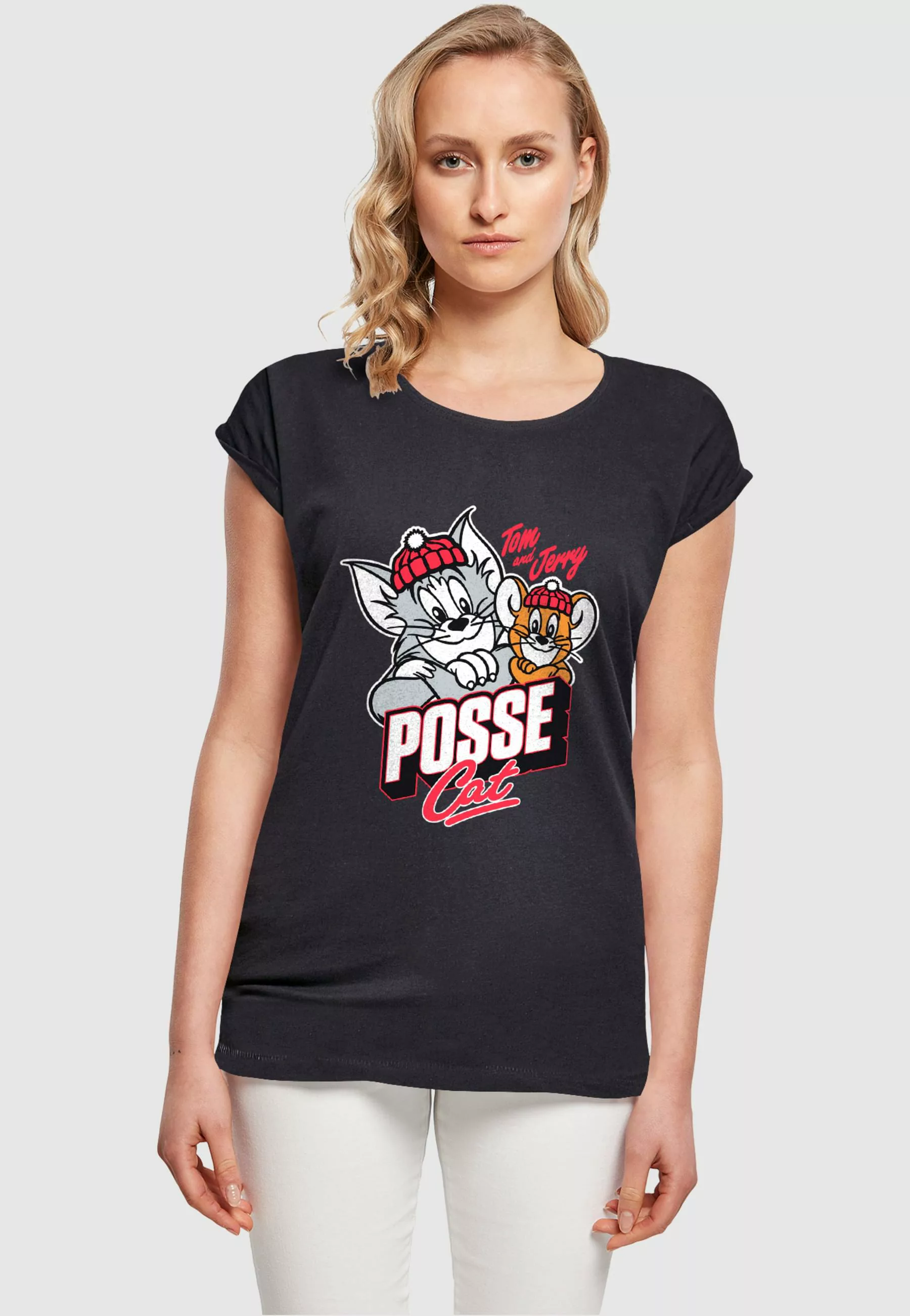 ABSOLUTE CULT T-Shirt "ABSOLUTE CULT Damen Ladies Tom and Jerry - Posse Cat günstig online kaufen