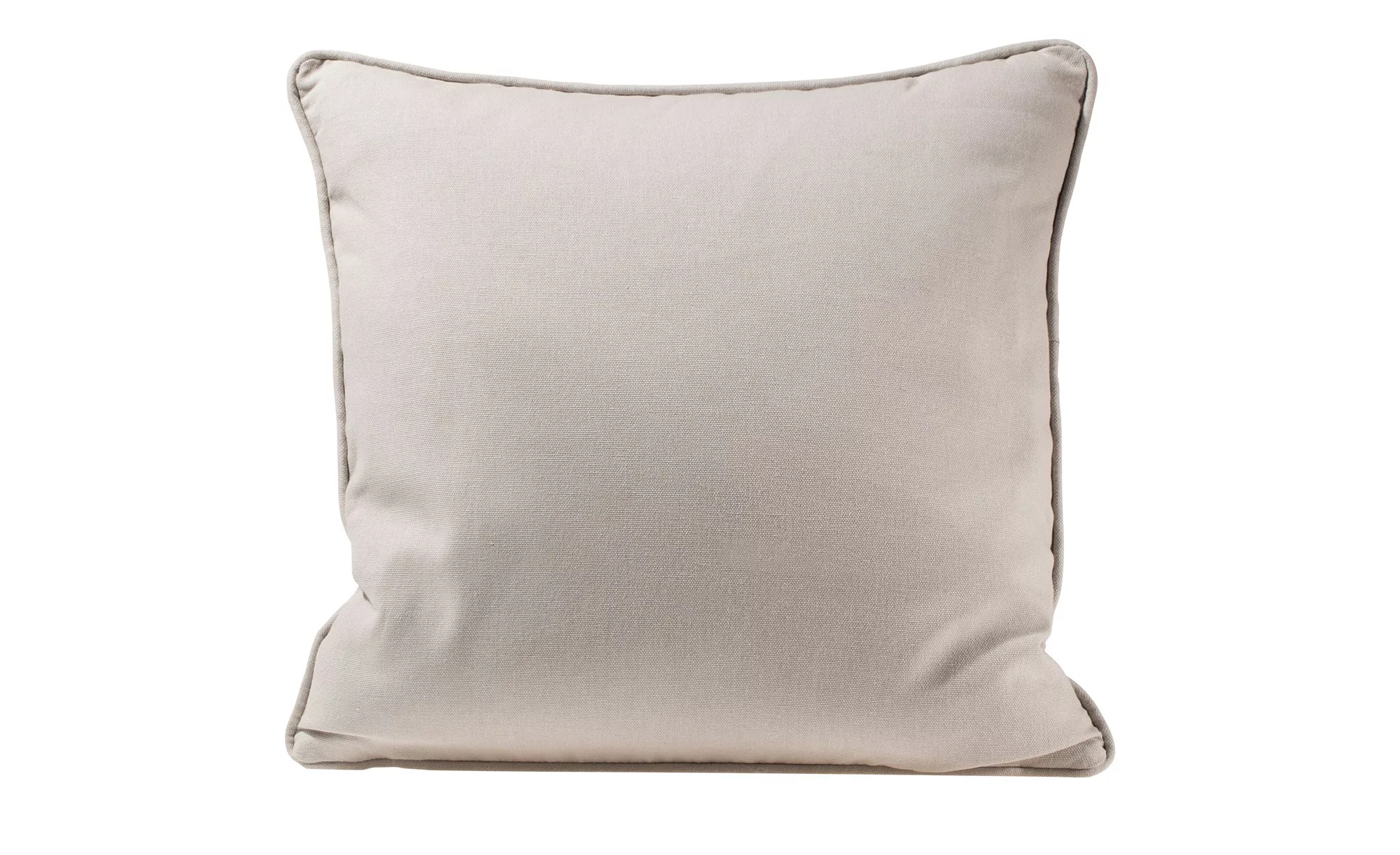 HOME STORY Kissen  Bella - silber - 100% Polyesterfüllung - 40 cm - Sconto günstig online kaufen