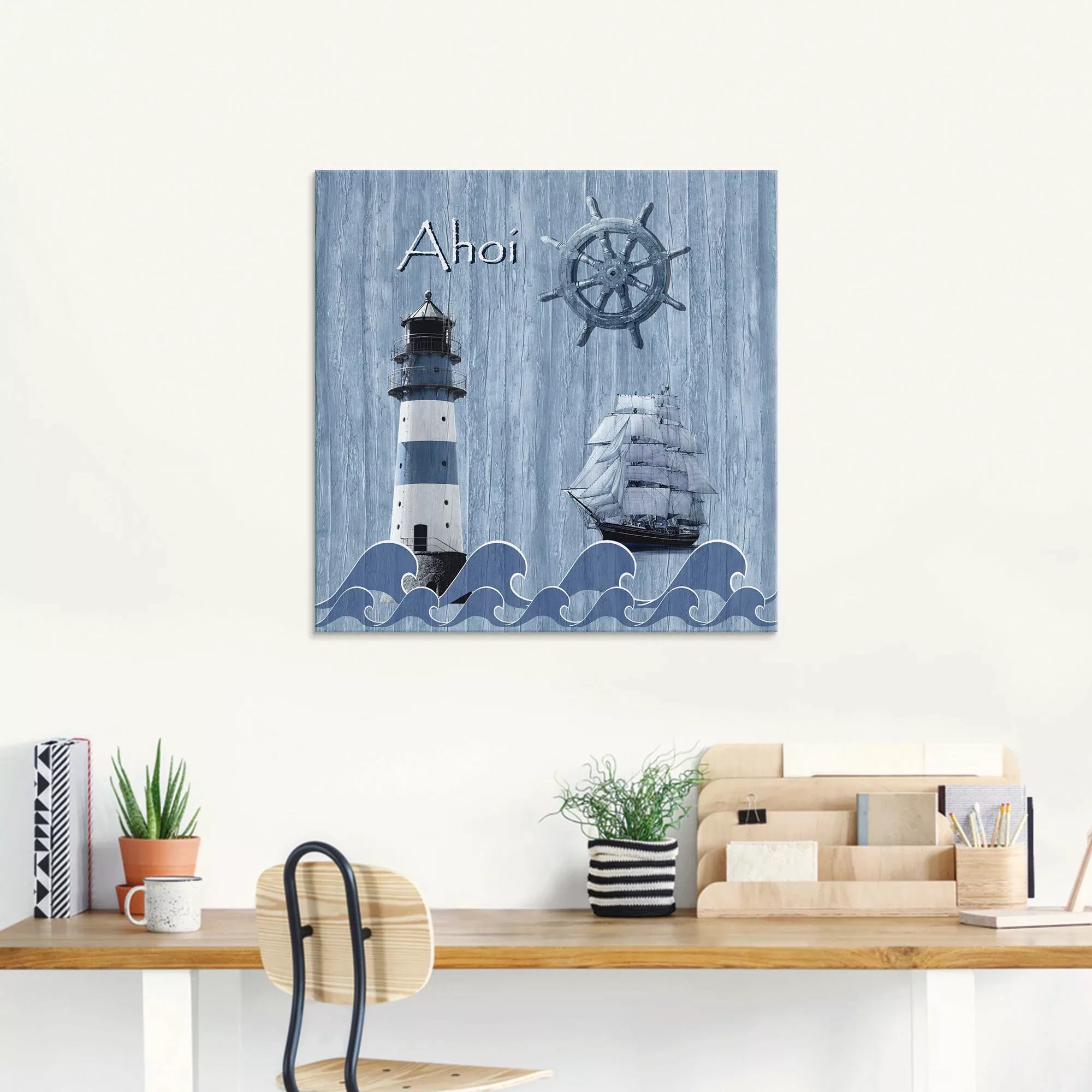 Artland Glasbild "Ahoi im maritimen Blau", Küste, (1 St.), in verschiedenen günstig online kaufen