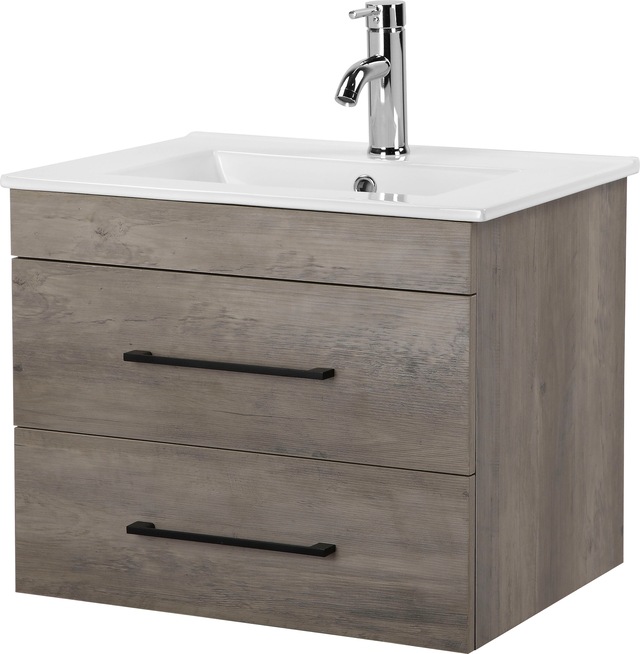 welltime Waschtisch "Florenz Badschrank Badmöbel inkl. Waschbecken", Waschp günstig online kaufen