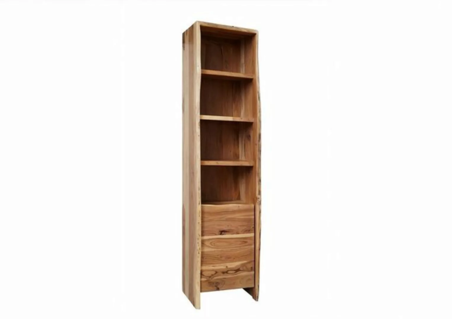 Massivmoebel24 Dreh-/Schwebetürenschrank (Hochschrank Akazie 45x36x185 natu günstig online kaufen