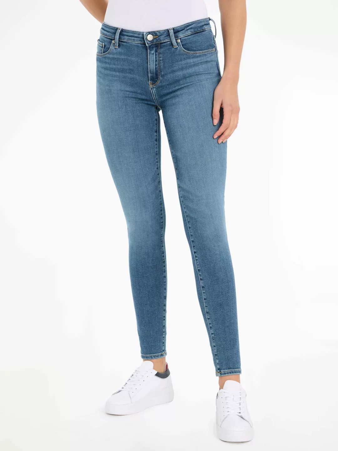 Tommy Hilfiger Skinny-fit-Jeans TH FLEX COMO SKINNY RW GYA im zeitgemäßen D günstig online kaufen