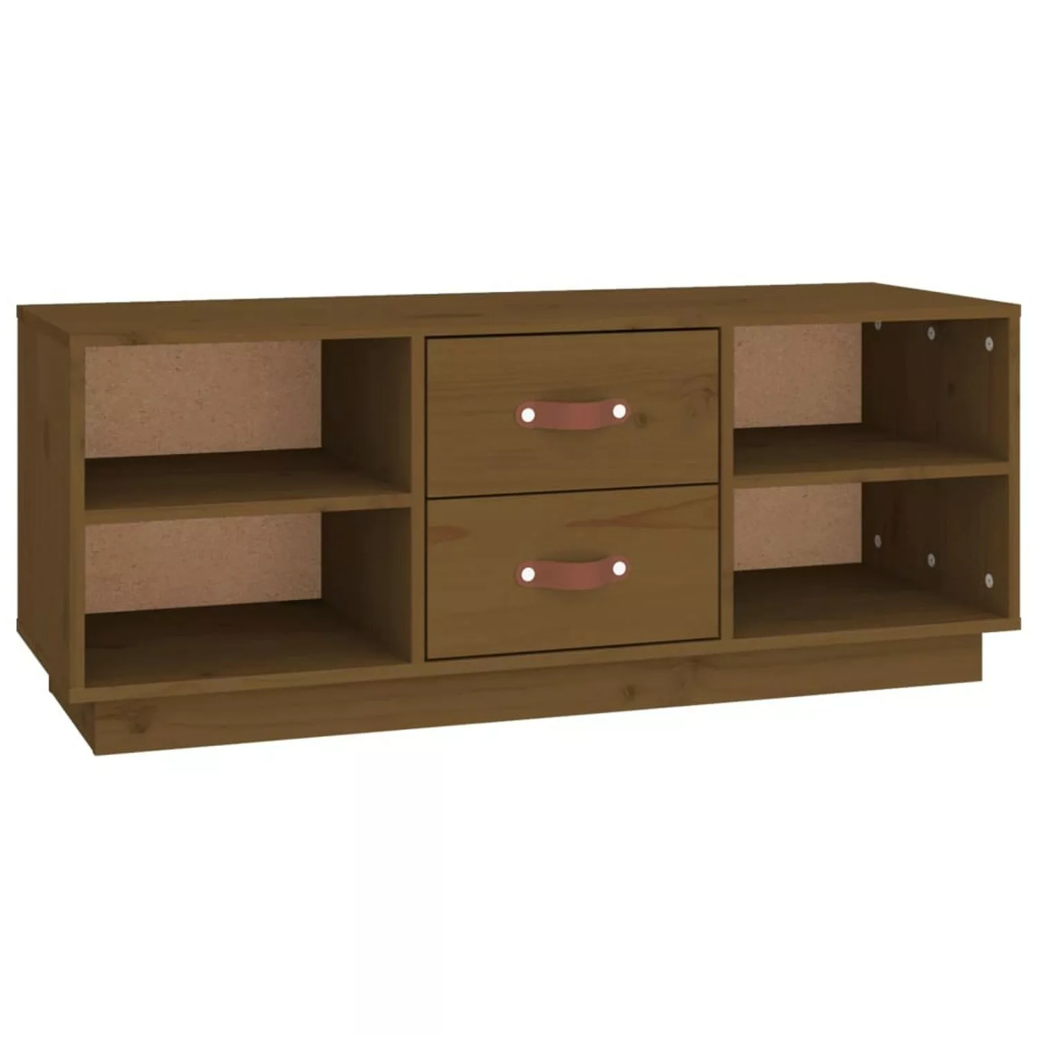 Vidaxl Tv-schrank Honigbraun 100x34x40 Cm Massivholz Kiefer günstig online kaufen