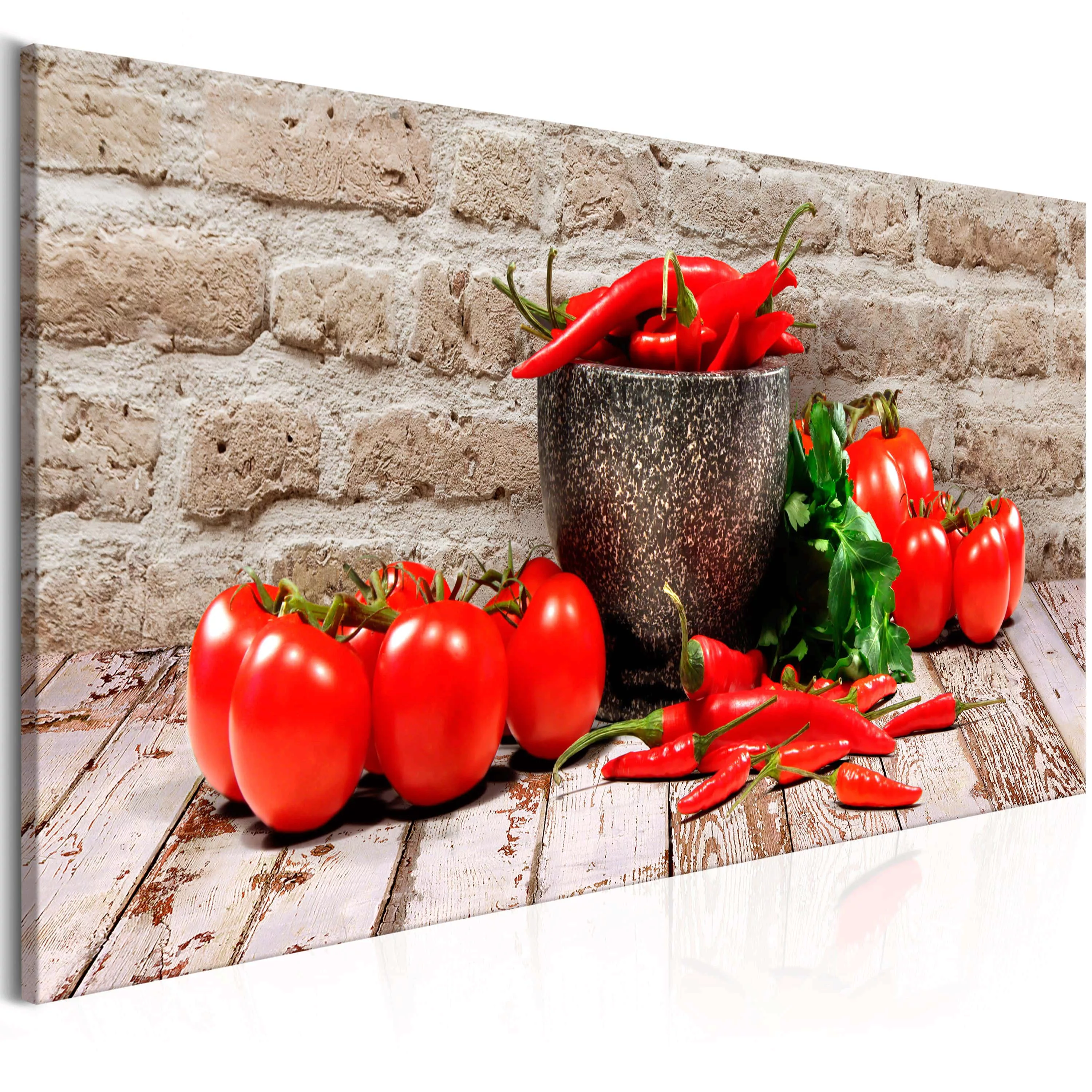 Wandbild - Red Vegetables (1 Part) Brick Narrow günstig online kaufen
