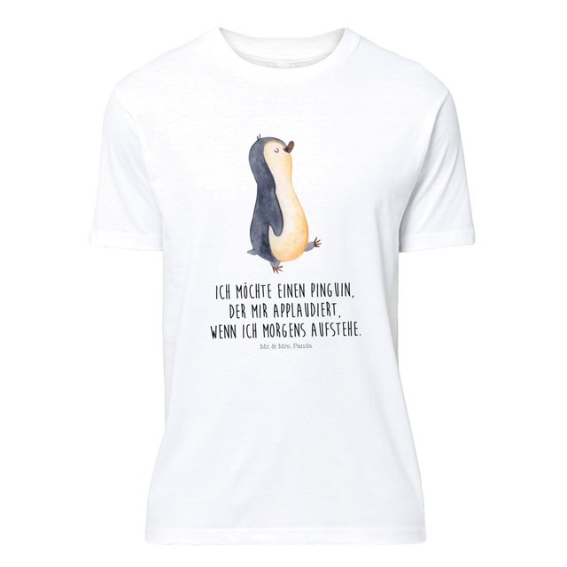 Mr. & Mrs. Panda T-Shirt Pinguin marschierend - Weiß - Geschenk, Damen, Sch günstig online kaufen