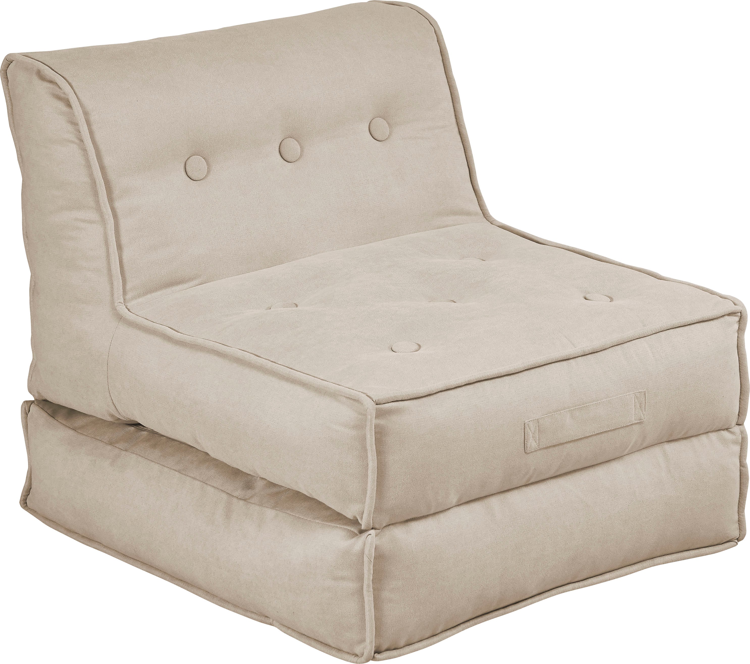 INOSIGN Sessel "Pia", Loungesessel in 2 Größen, mit Schlaffunktion und Pouf günstig online kaufen