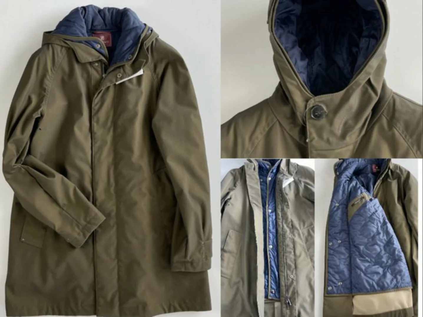 Albero Wollmantel ALBERO ITALY 2in1 Outdoor Parka Vest Weste Jacket Mantel günstig online kaufen
