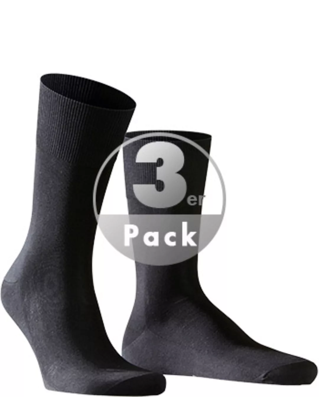 FALKE Firenze Herren Socken, 45-46, Blau, Uni, Baumwolle, 14684-637006 günstig online kaufen