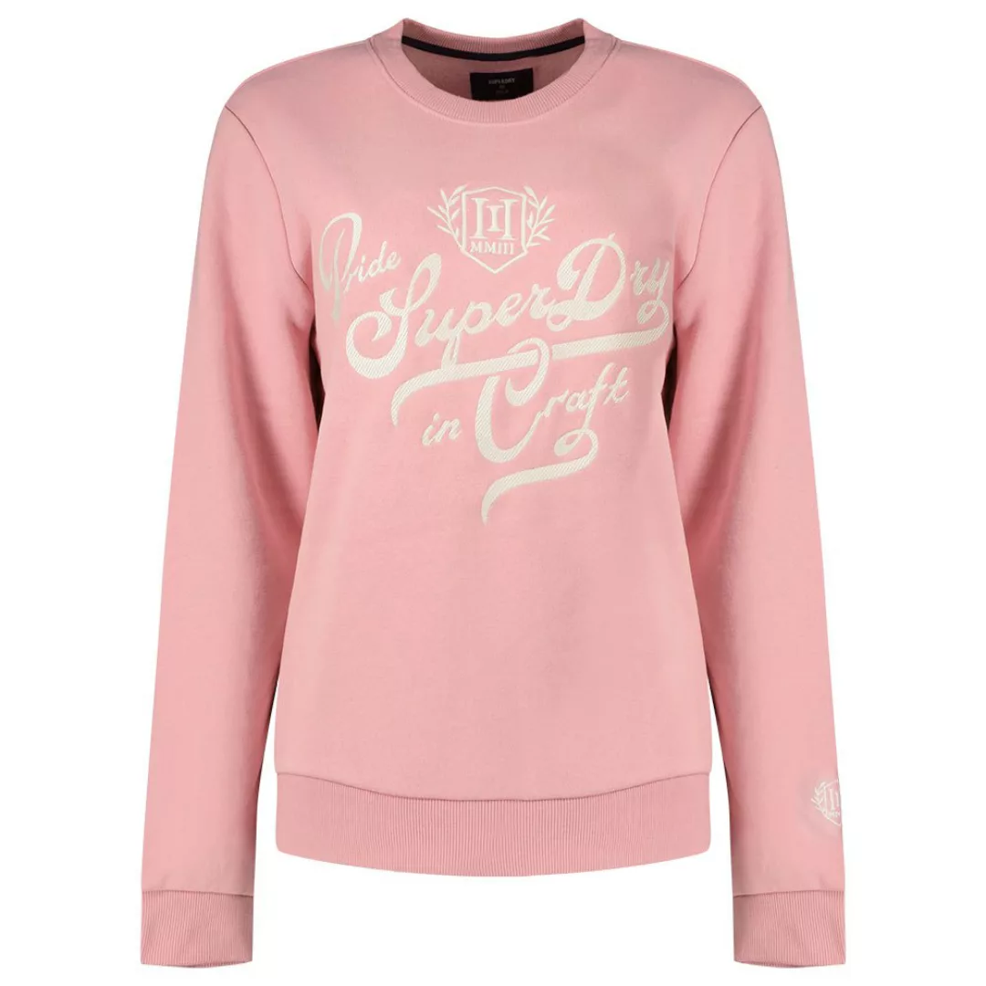 Superdry Pride In Craft Crew Sweatshirt L Soft Pink günstig online kaufen