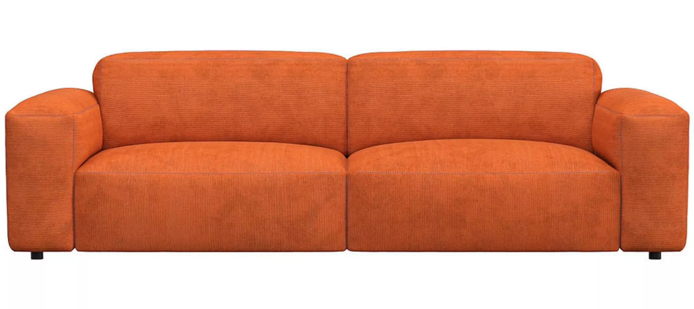 FLEXLUX 3-Sitzer »Lucera Sofa«, modern & anschmiegsam, Kaltschaum, Stahl-We günstig online kaufen