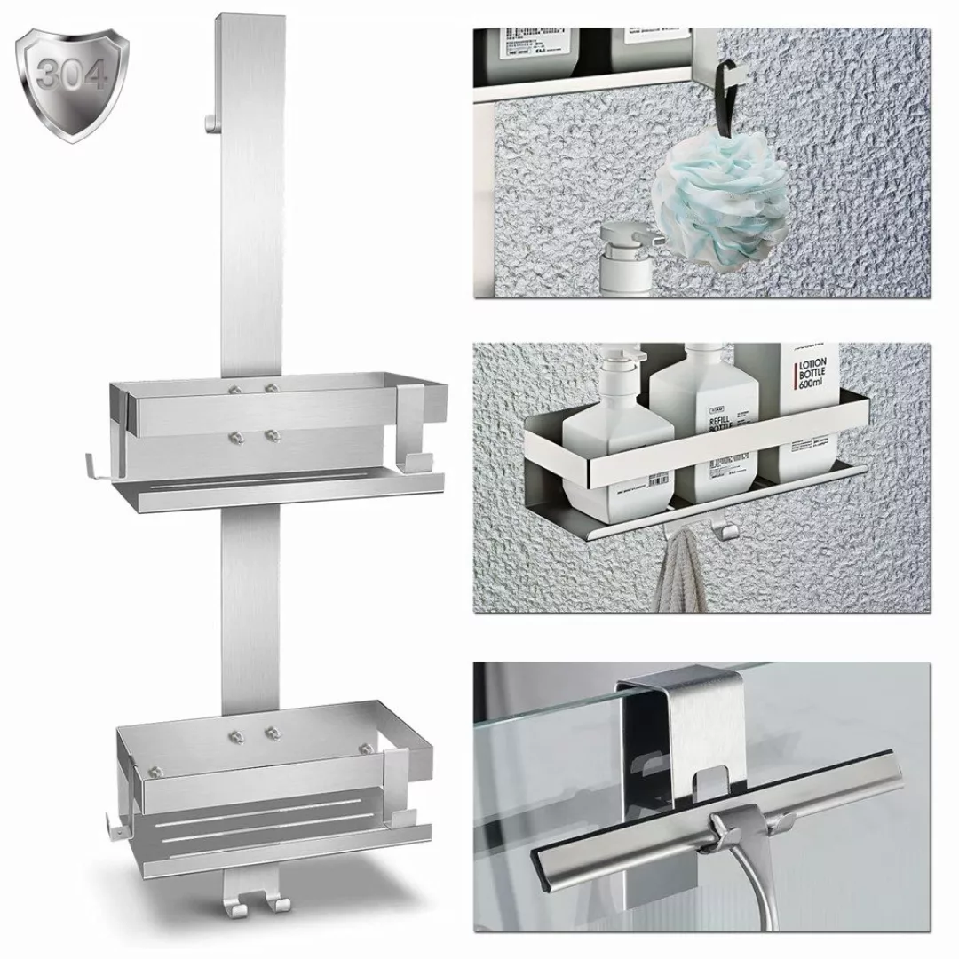 Mucola Duschablage Duschregal ohne Bohren Duschorganizer günstig online kaufen