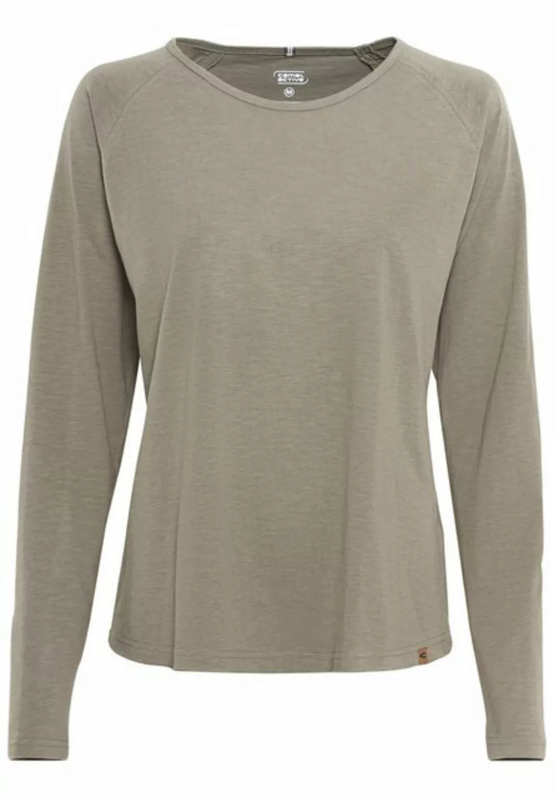 camel active Langarmshirt aus reiner Baumwolle günstig online kaufen