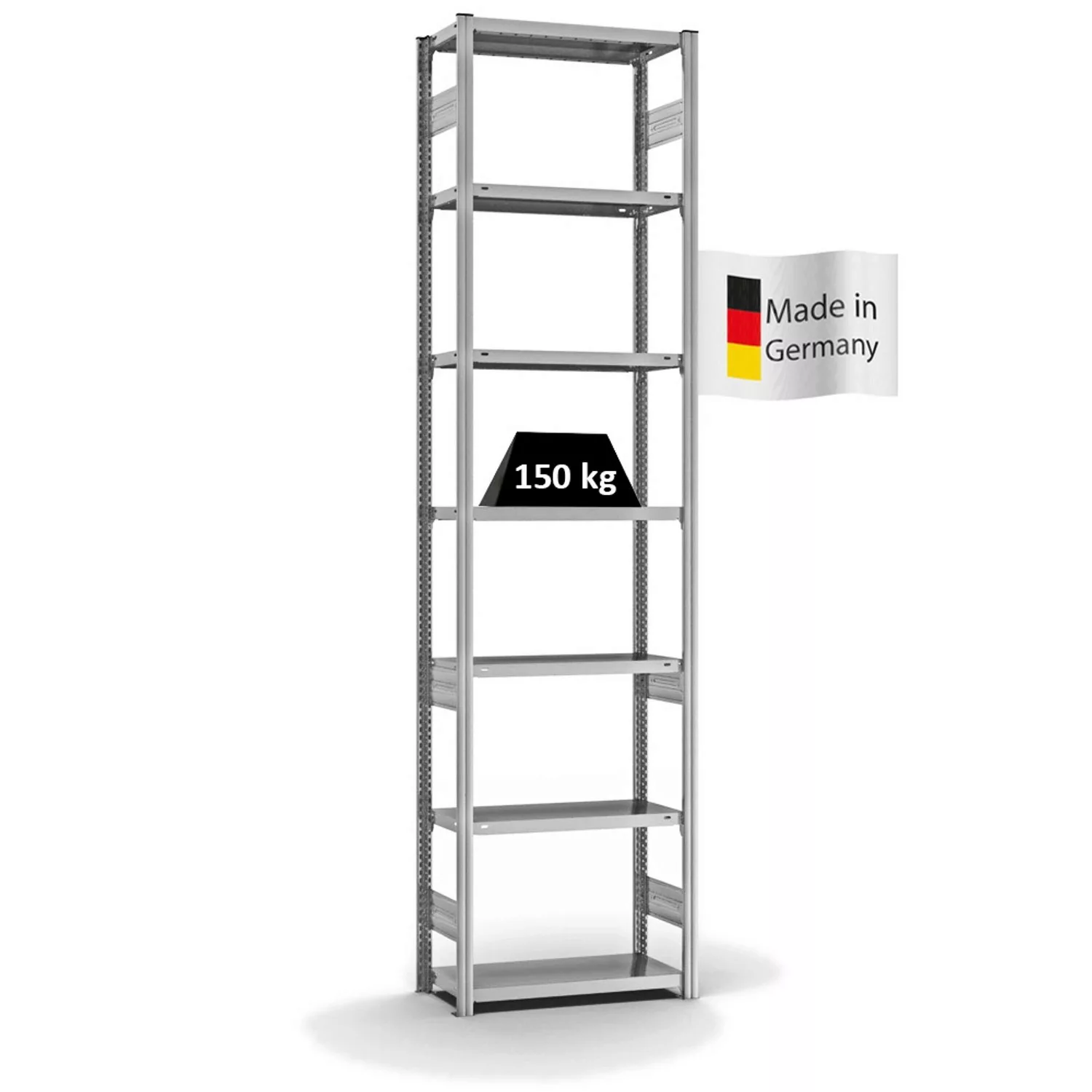 PROREGAL Fachbodenregal Stecksystem T-Profil Light-Duty Grundregal HxBxT 30 günstig online kaufen