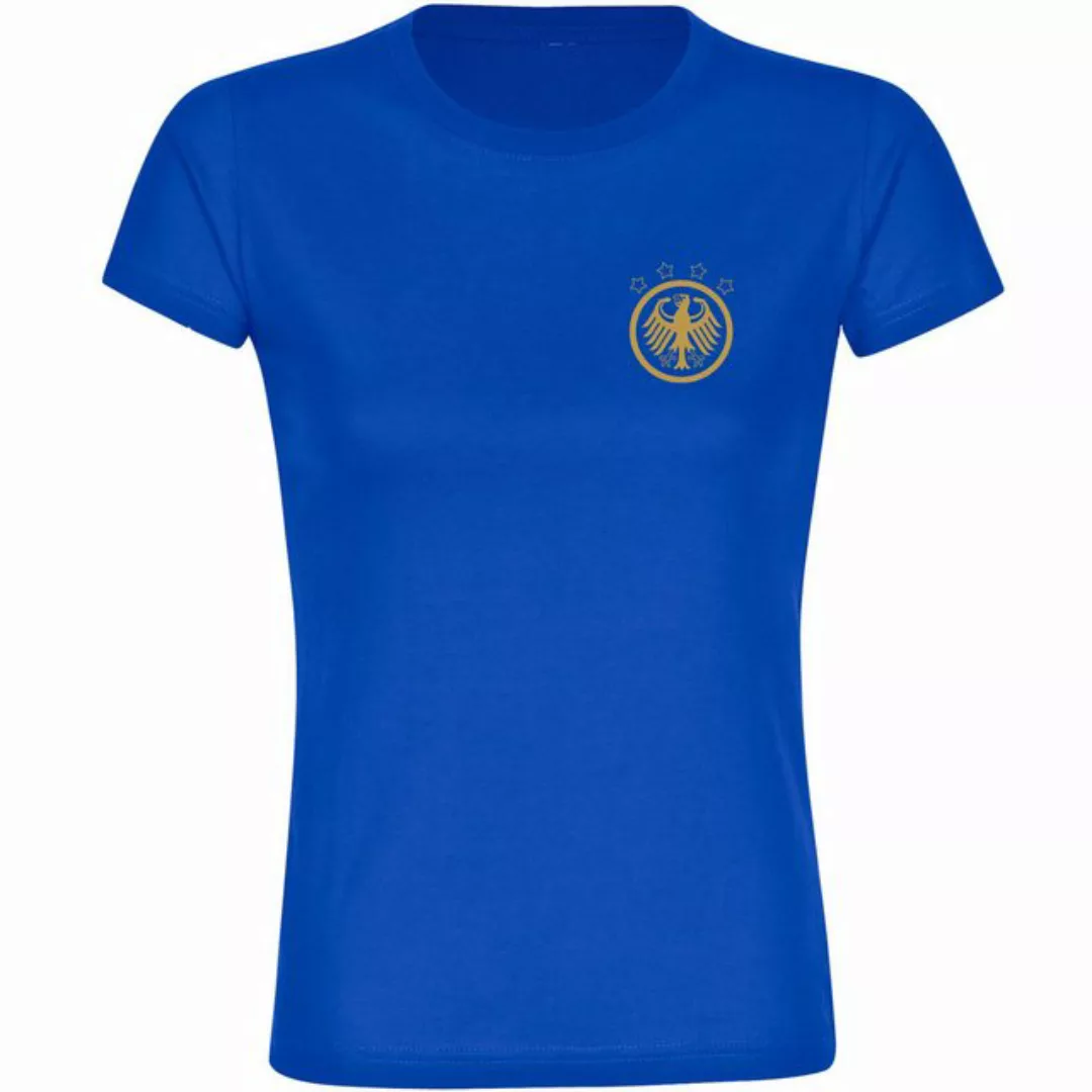 multifanshop T-Shirt Damen Deutschland - Adler Retro Gold - Frauen günstig online kaufen