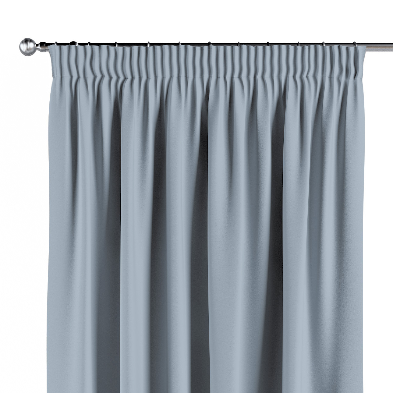 Vorhang mit Kräuselband, blau-grau, Blackout 300 cm (269-49) günstig online kaufen