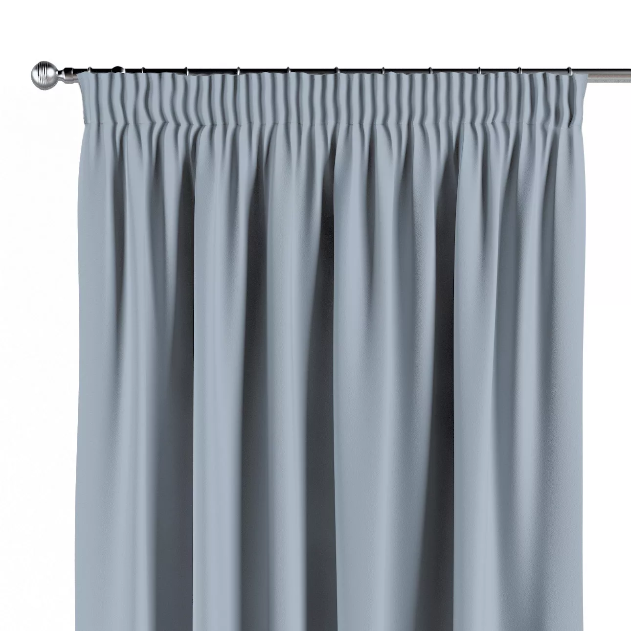 Vorhang mit Kräuselband, blau-grau, Dimout 300 cm (269-49) günstig online kaufen