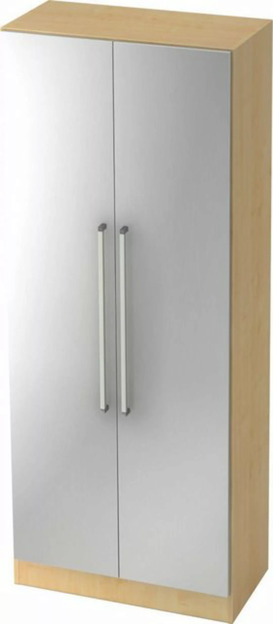 Aktenschrank Schrank Solid 5OH BxTxH 80x42x200,4cm Griff CE Ahorn/Silber günstig online kaufen