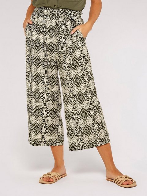 Apricot Culotte Ikat Tile Culotte, (1-tlg., Stoffgürtel) leger günstig online kaufen