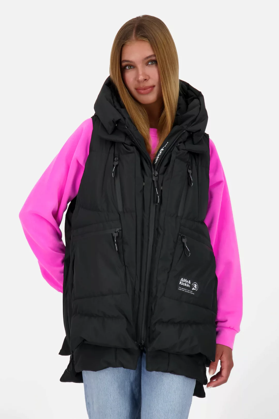 Alife & Kickin Steppweste "RachaAK A Long Vest Damen Steppweste, Weste" günstig online kaufen