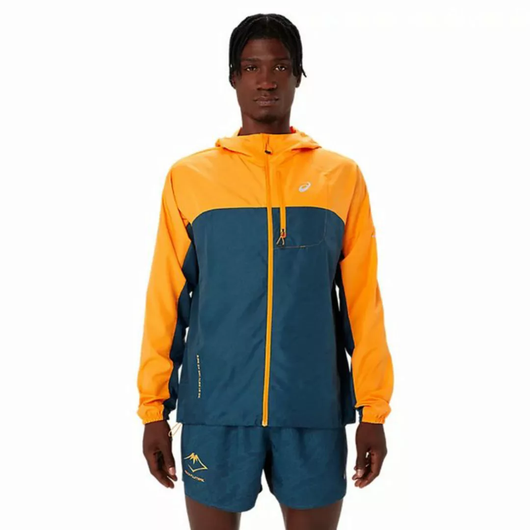 Asics Laufjacke Asics Fujitrail Packable Windbreaker Fellow Yellow Magnetic günstig online kaufen