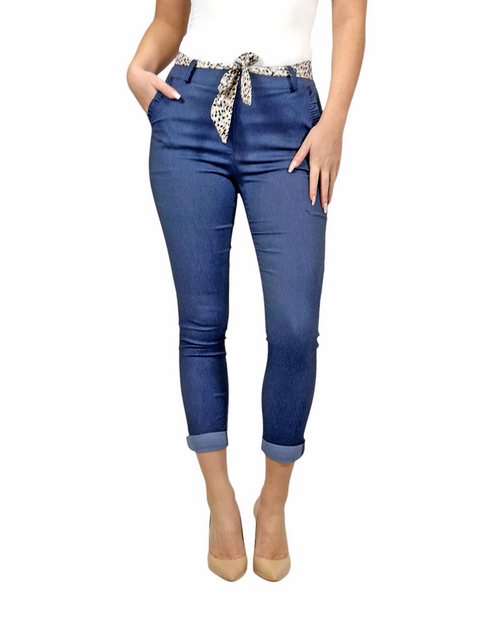 Mississhop Stretch-Hose Female Damen Stretch Klassische Chino Hose mit gemu günstig online kaufen