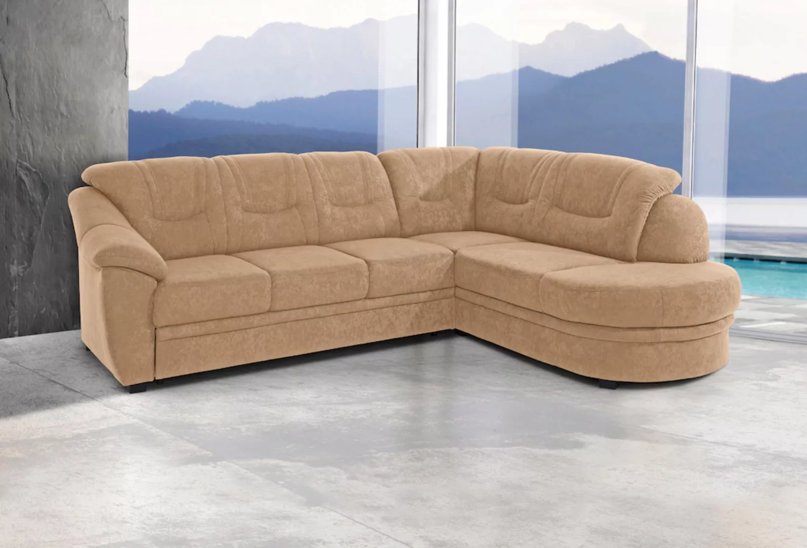 sit&more Ecksofa "Savoni L-Form", wahlweise mit Bettfunktion günstig online kaufen