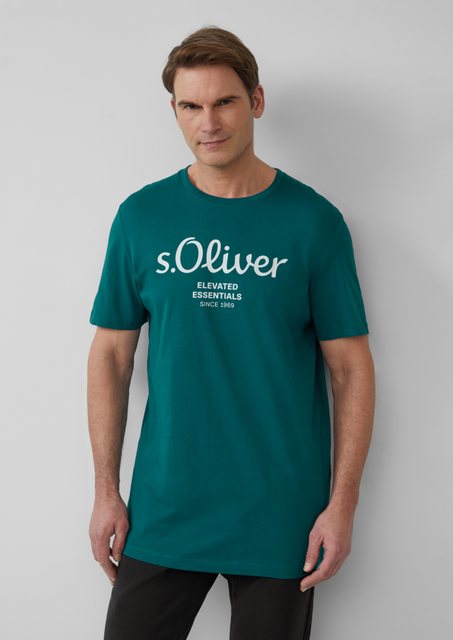 s.Oliver Kurzarmshirt T-Shirt mit Logo-Print günstig online kaufen