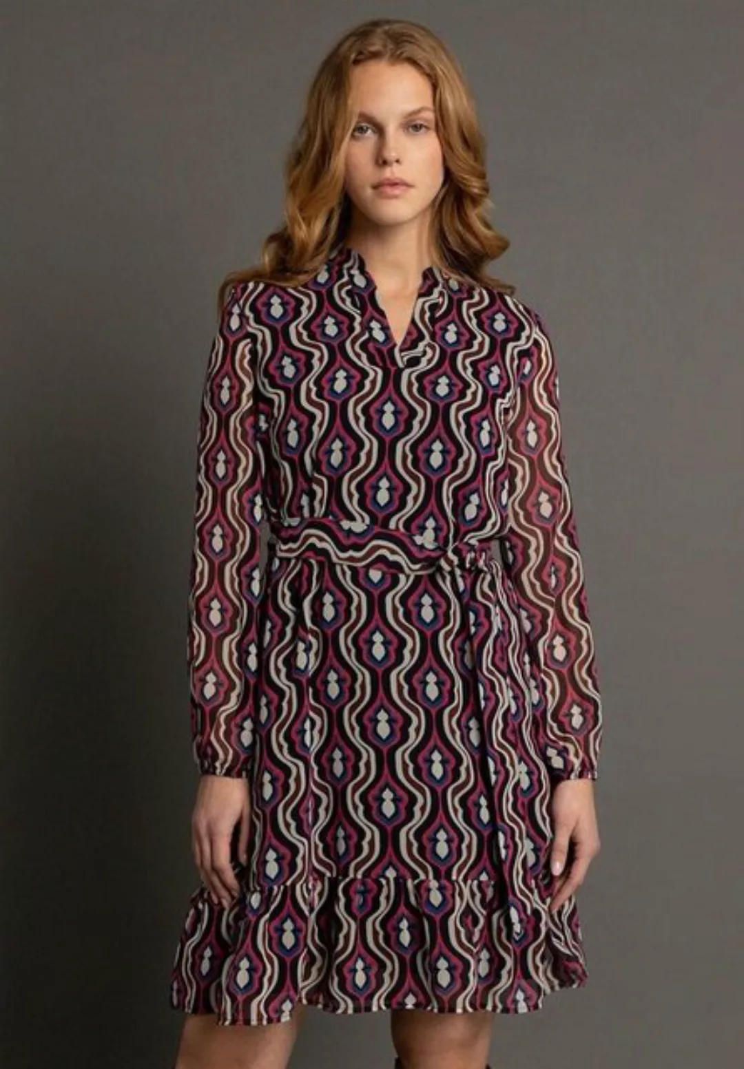 MORE&MORE Sommerkleid Printed Chiffon Dress günstig online kaufen