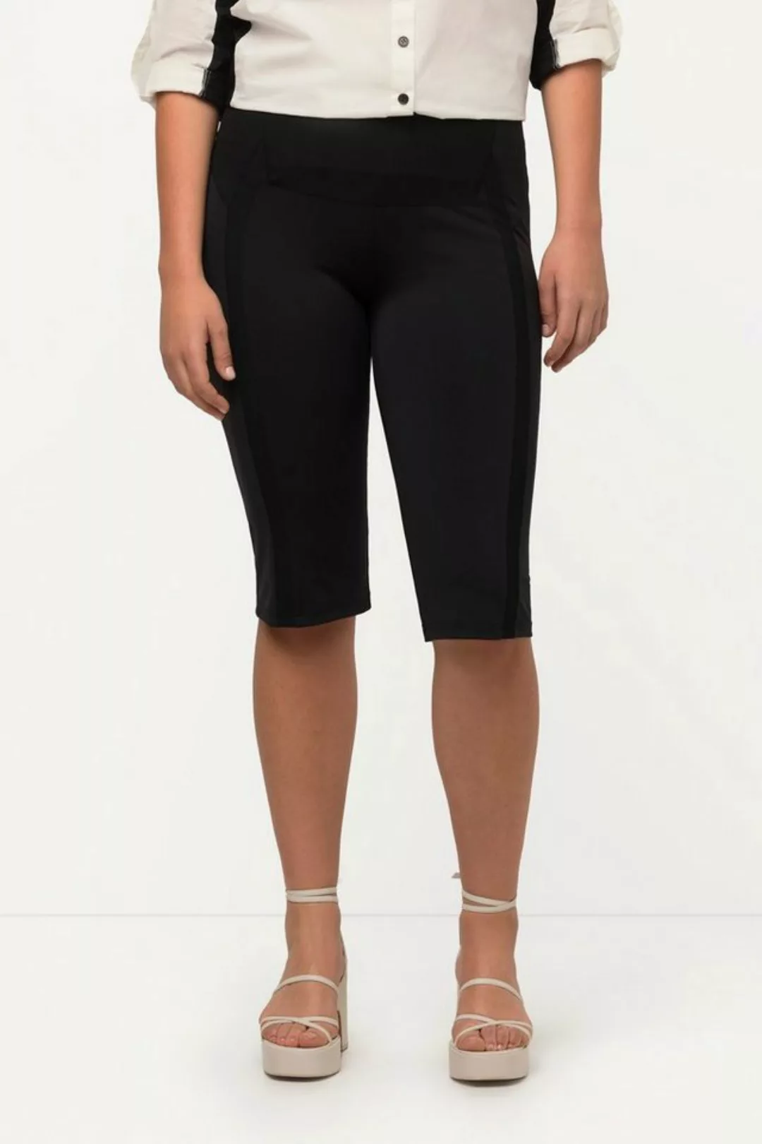 Ulla Popken Radlerhose Radlerhose Mesh-Einsätze Slim Stretch günstig online kaufen