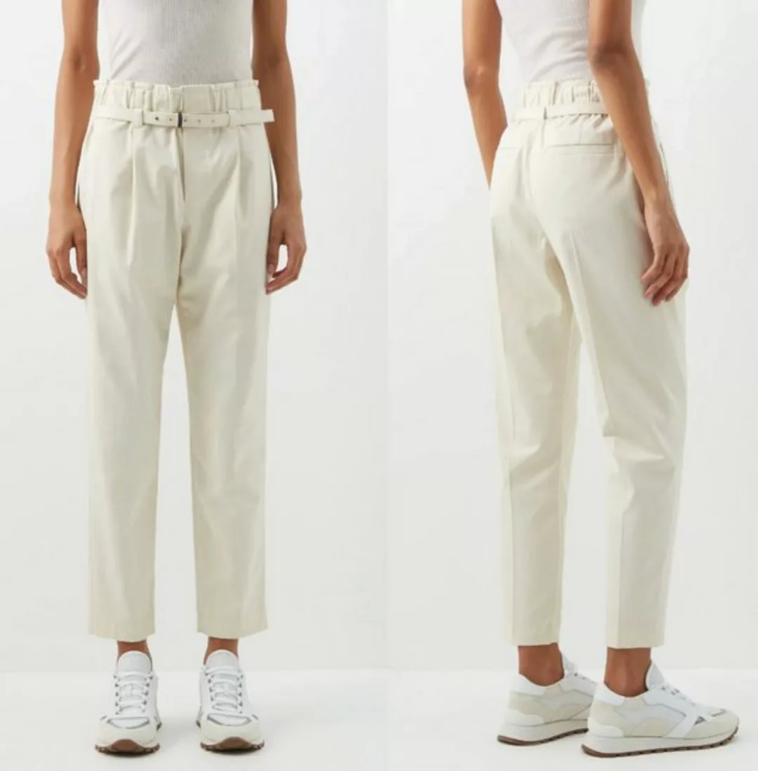 BRUNELLO CUCINELLI Loungehose BRUNELLO CUCINELLI High-waist cropped cotton- günstig online kaufen