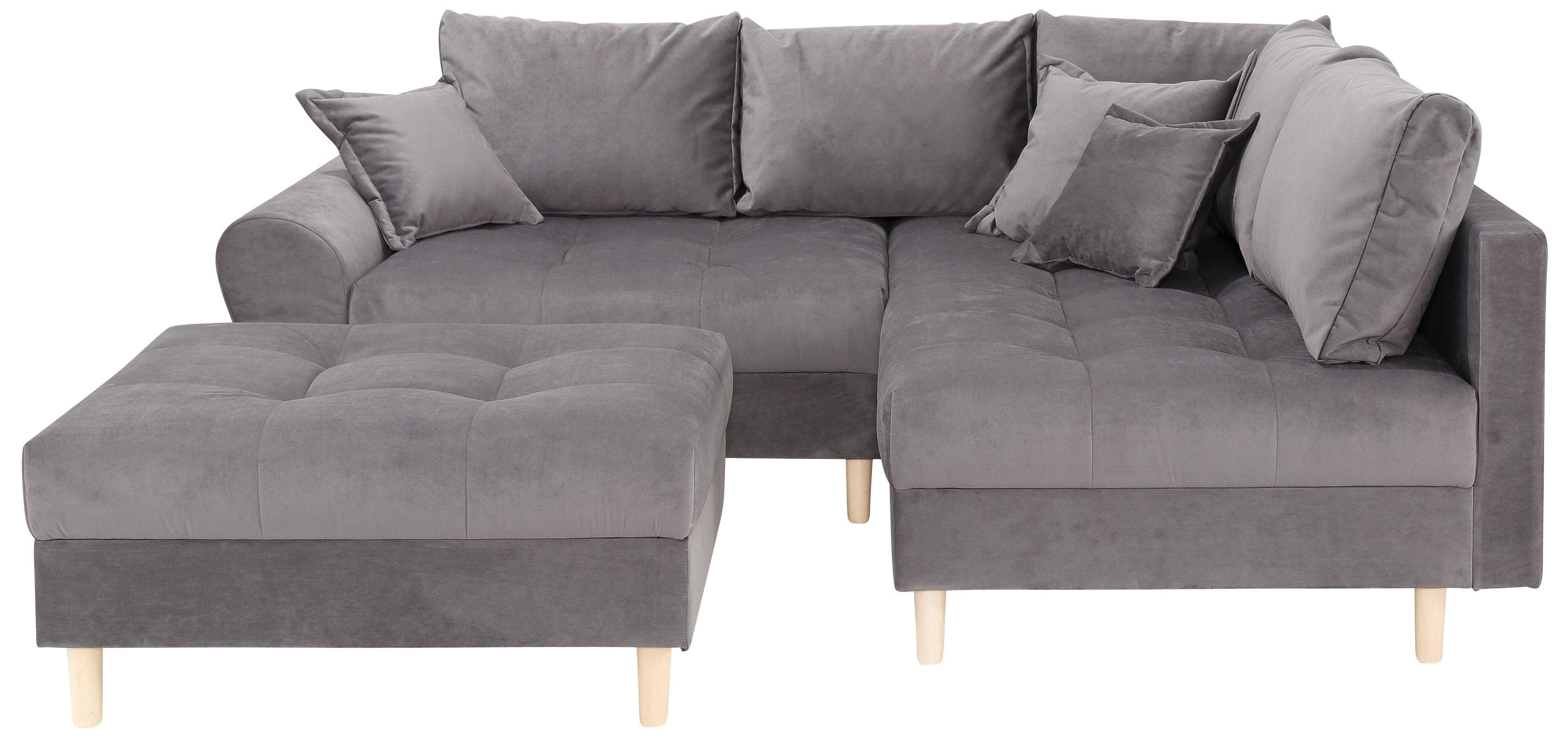 Home affaire Ecksofa Rice, mit Hocker und Zier-/Rückenkissen günstig online kaufen