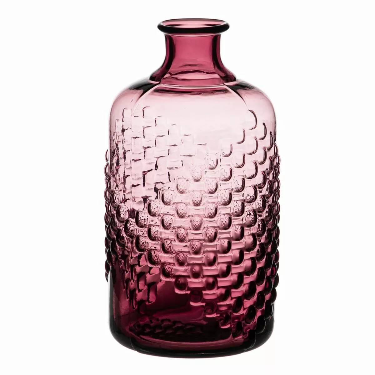 Vase Glas 13 X 13 X 25 Cm Violett günstig online kaufen