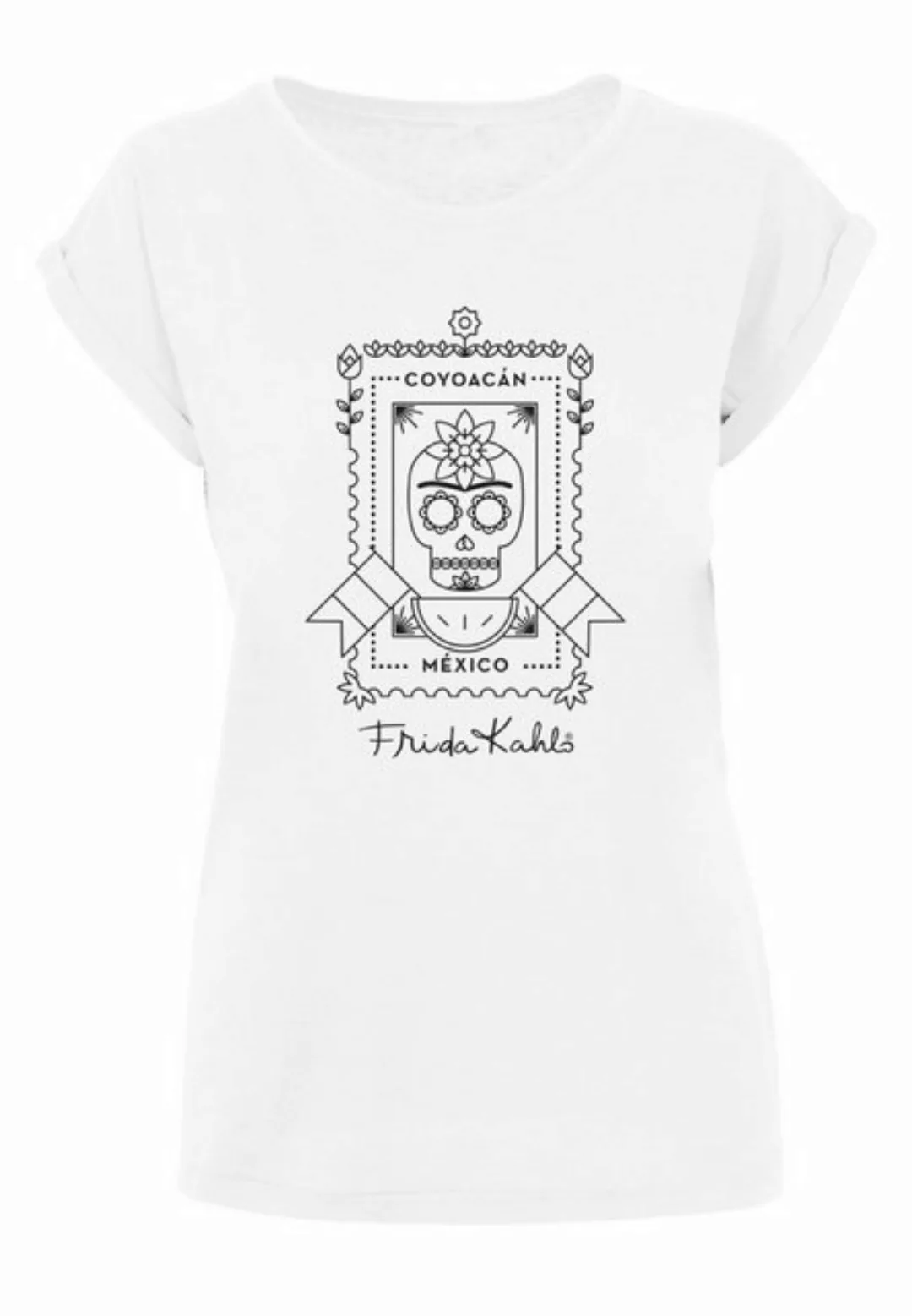 Merchcode T-Shirt Merchcode Damen Ladies Frida Kahlo Coyacan T-Shirt (1-tlg günstig online kaufen