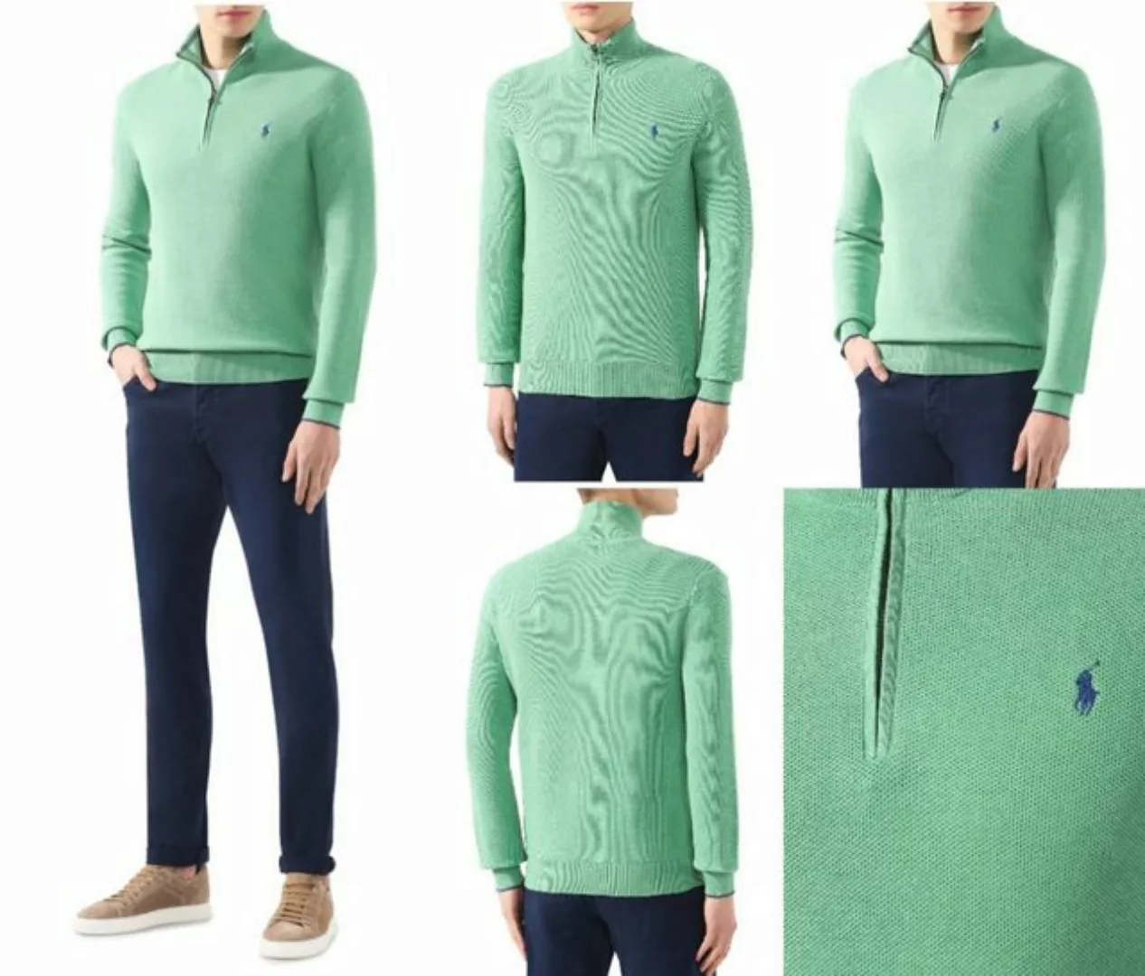 Ralph Lauren Strickpullover POLO RALPH LAUREN Half Zip Pullover Troyer Swea günstig online kaufen